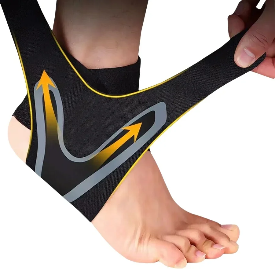 2PC Supporto per caviglia regolabile Cuscinetto per caviglia Pressione Anti-Spinning Elastico Traspirante Supporto Fitness Sport Sicurezza Prevenzione