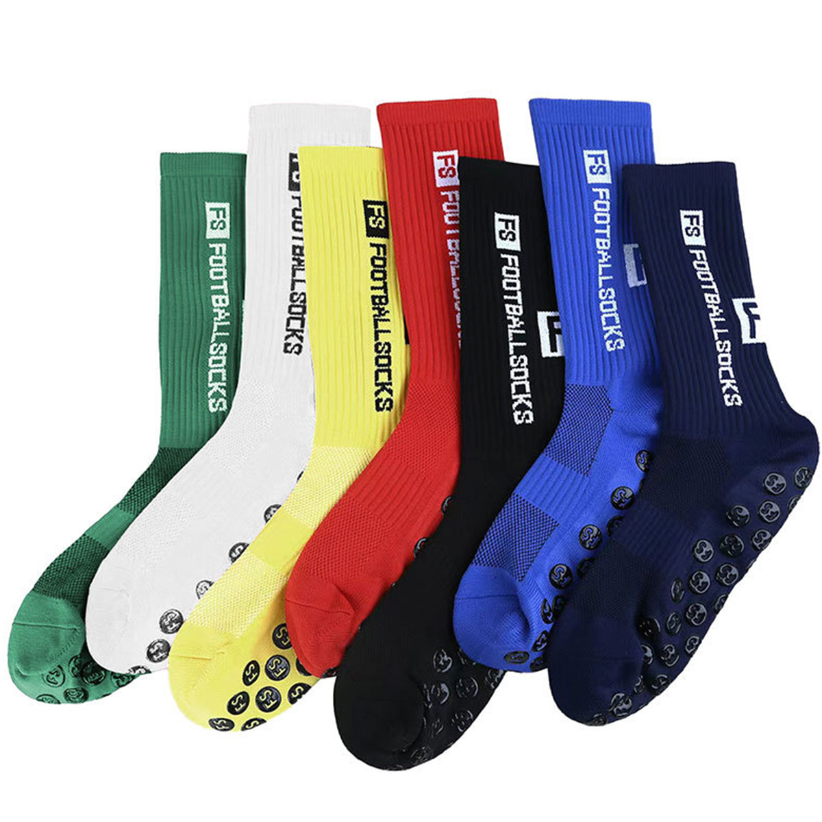 3 paia di nuovi calzini da calcio traspiranti sportivi per bambini e giovani, calzini da calcio con impugnatura antiscivolo in silicone quadrato