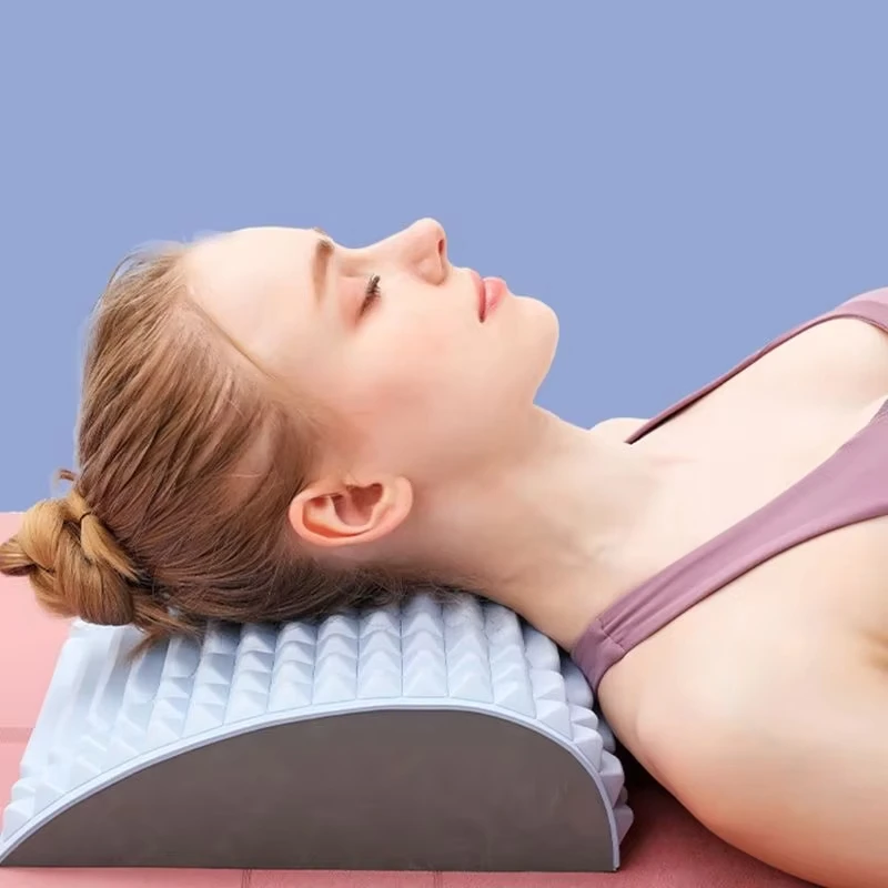 1pc volta maca travesseiro pescoço apoio lombar massageador para pescoço cintura volta hérnia disco alívio da dor massagem ferramentas de relaxamento