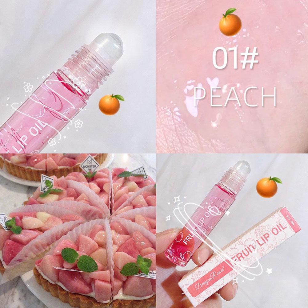 Brillo de labios hidratante transparente, bálsamo Roll-on de fruta, maquillaje de labios, imprimación, aceite de labios transparente, Cosméticos de larga duración, 1pc