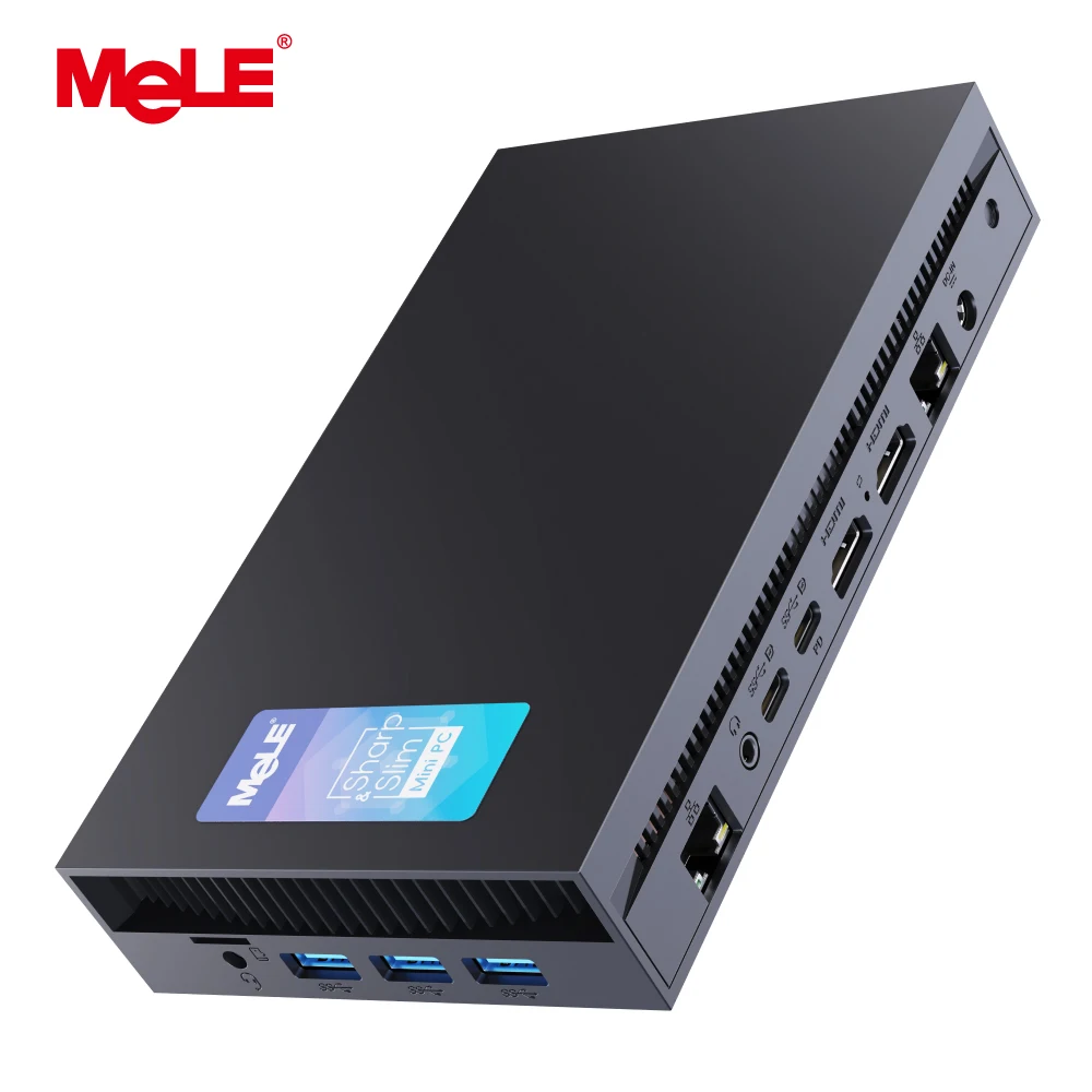 MeLE Mini PC Core i5-12450H, 16 GB 512 GB podwójny port Ethernet, USB typu C, mikrokomputer przemysłowy Overclock X5