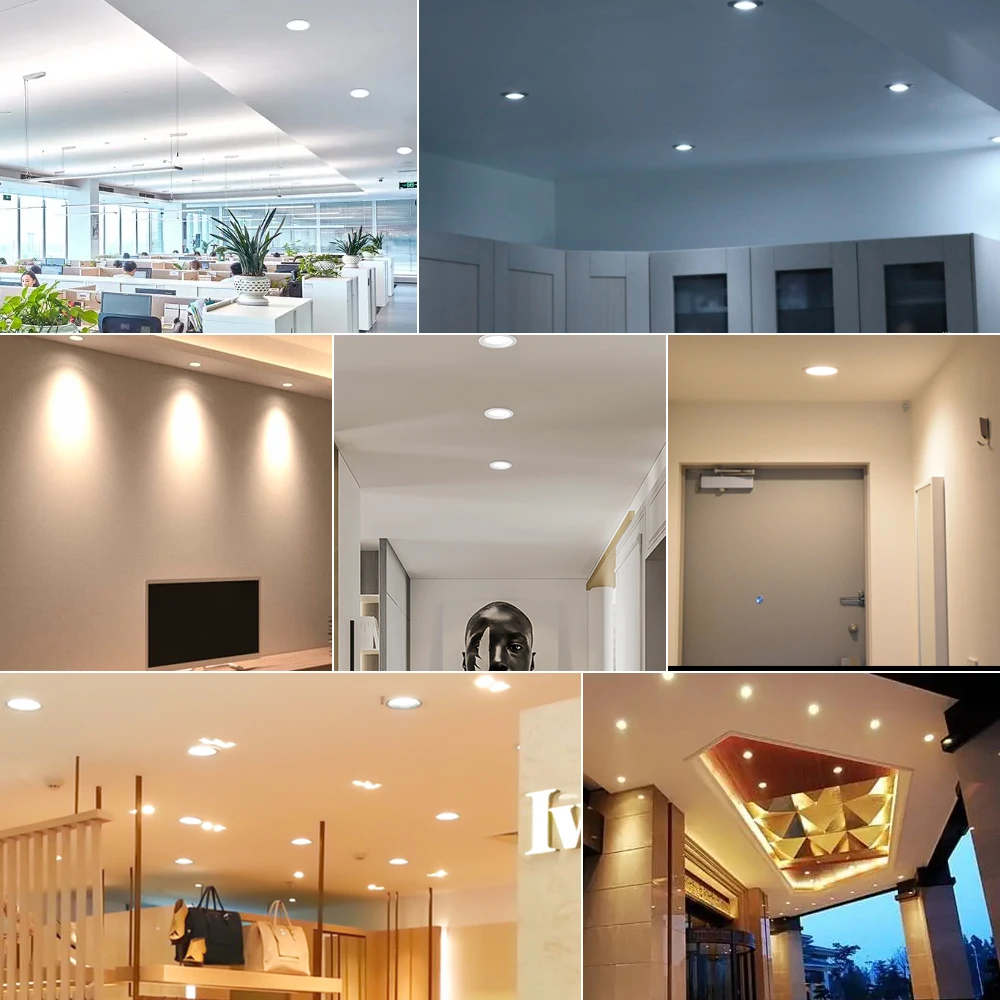 10 ชิ้น/ล็อต LED Downlight 220V โคมไฟเพดานดาวน์ไลท์ห้องนอนห้องนั่งเล่นในร่มสําหรับโคมไฟตกแต่งบ้าน LED โคมไฟ