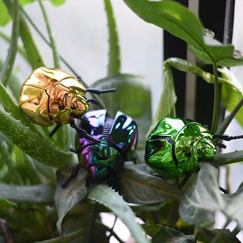 Wind Up Beetle Bionic ของเล่น Creative Prankster Animated แมลงของเล่น Scarab Beetle เด็กพลาสติกสัตว์ Wind Up ของเล่น