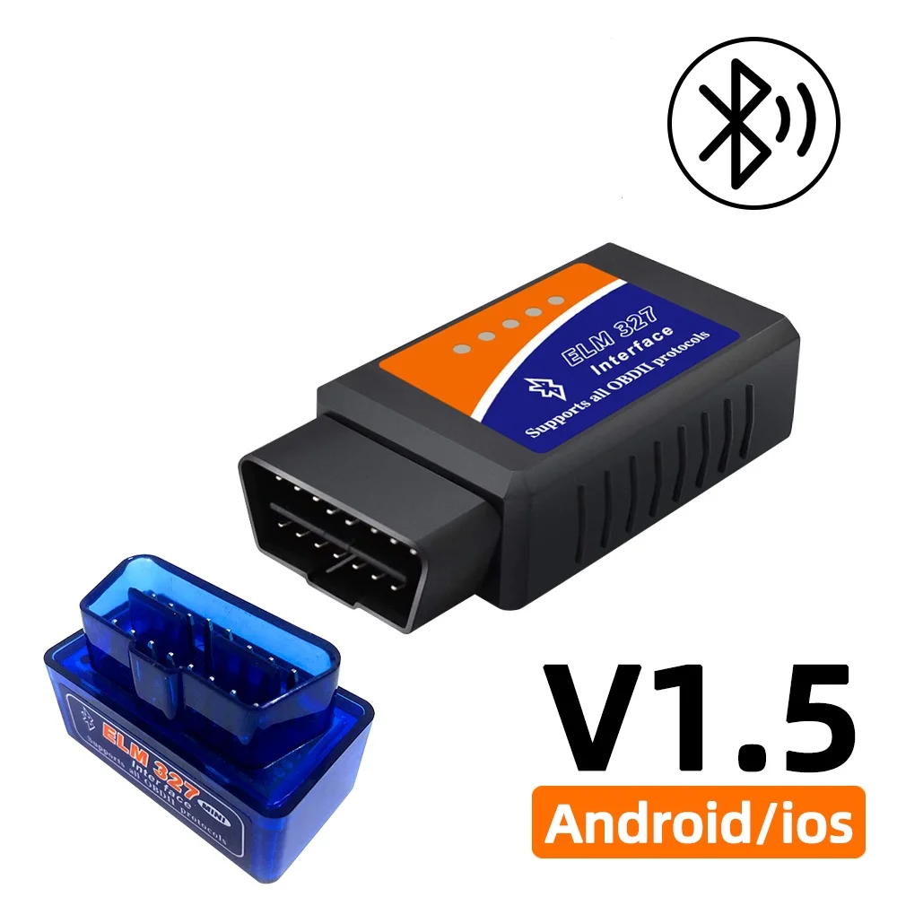 ELM327 V1.5/2.1 OBD2 сканер TR6260S1 Bluetooth ELM 327 OBD автомобильный диагностический инструмент для Android/IOS PK Vgate Icar2 считыватель кодов