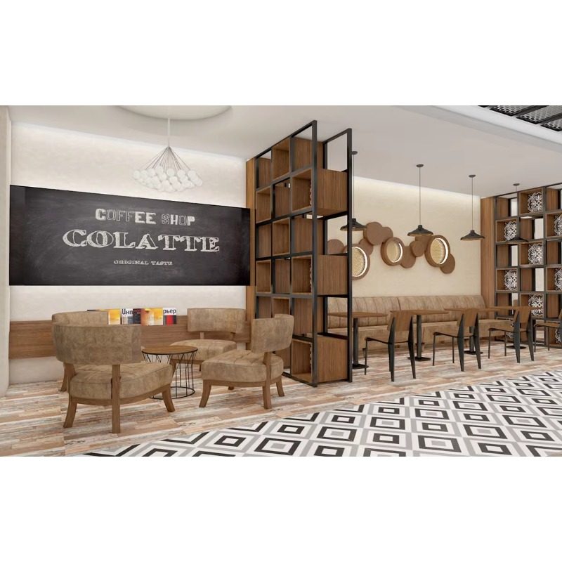 Coffee Shop Furniture   Interior Design Bakery  Display Counter Cafe Dining Set