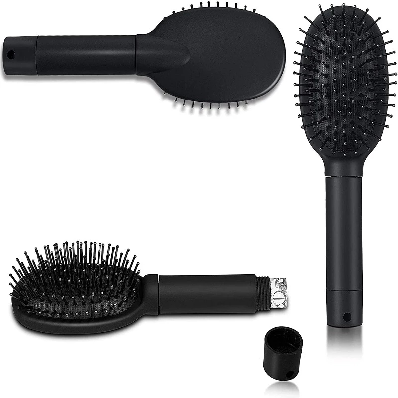 Escova de cabelo diskreta para okultar dinheiro, dinheiro, mini chave, pílulas, joias pequenas, contêiner secreto