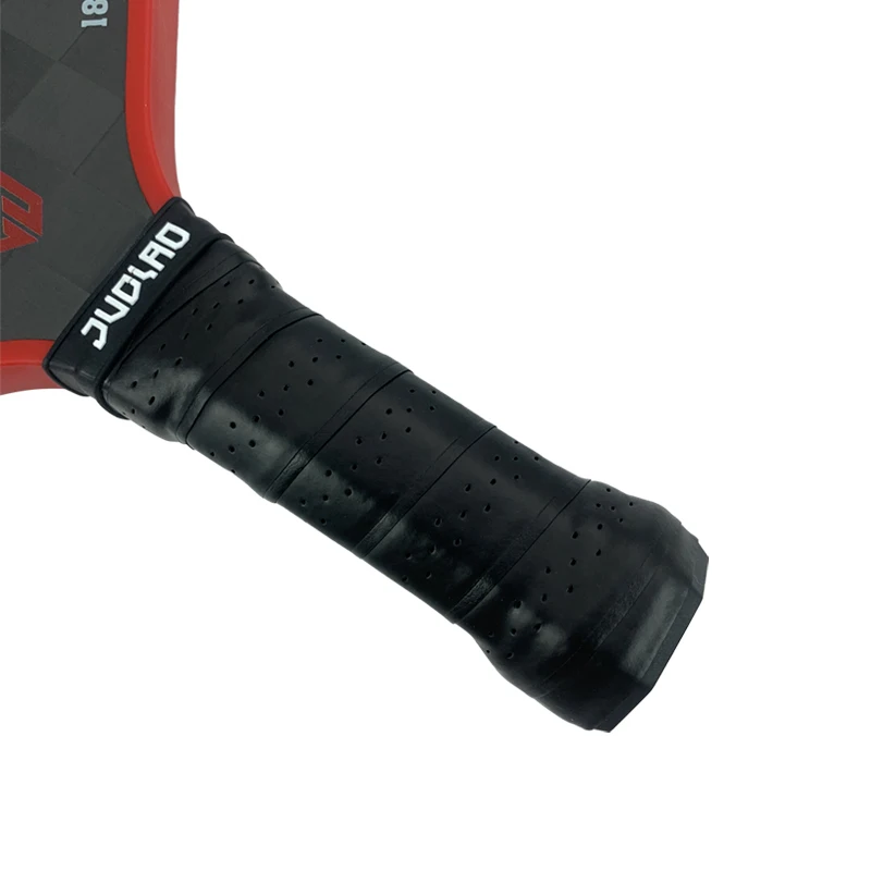 Superficie termoforméa de fibra de carbono cruda de 18K para girar y controlar bordes inyectados de espuma paleta de Pickleball de cuerpo ancho