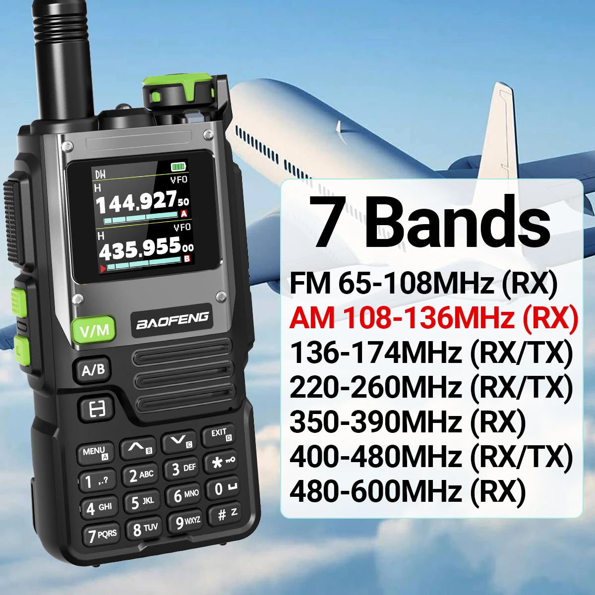 Baofeng K61 PRO Walkie Talkie Multi Band DTMF High Power Wireless Kopierfrequenz Typ-C Verbessertes UV-K6 Amateurfunk Zweiwegradio