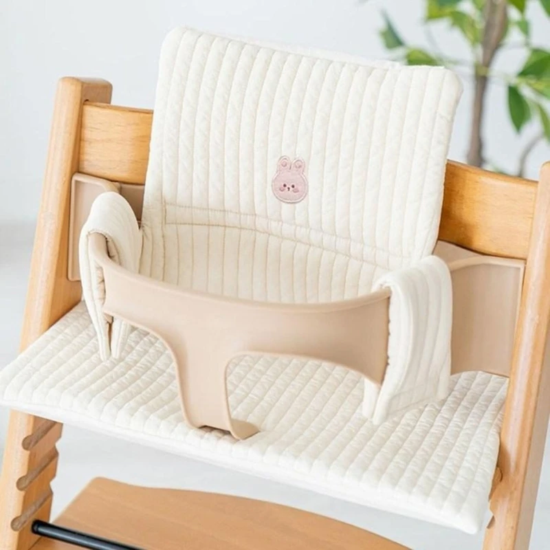 Cojín para silla alta de bebé, accesorio para comer, oso de conejo, espalda, más cómodo