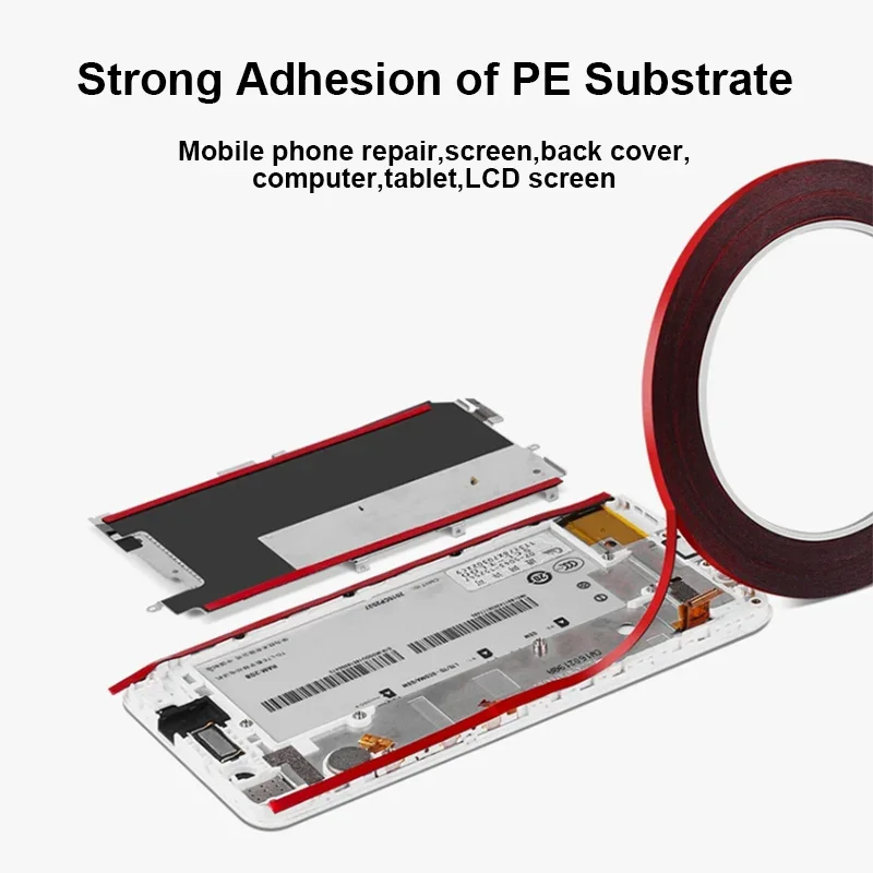 3M Red Film Black Adhesive High Adhesion Double Sided Tape Computer Mobile Phone Screen Sealing Mobile Phone Repair