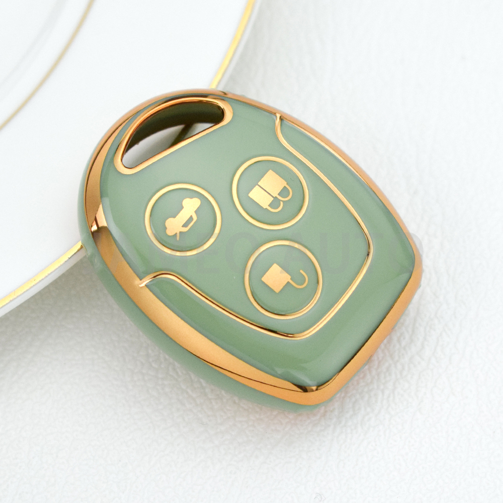 Para Ford Mondeo Focus Fusion Fiesta Galaxy Transit 2008 2006 2007 Tpu 3 botones funda para llave de coche accesorios