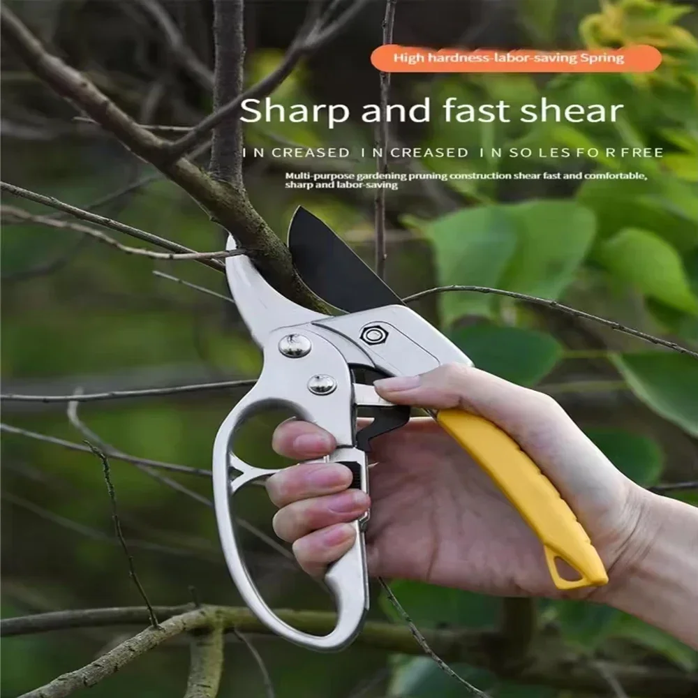 Titanium-Plated Pruning Shears, Ergonomic Alloy Steel, Swift and Efficient for Garden Cuts, Labor-Saving Harvesting