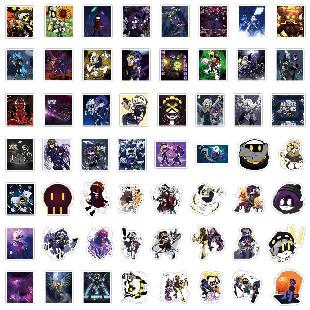 10/30/55PCS Murder Drones Anime Cartoon Stickers Fun Decals Decoration Suitcase Laptop Scrapbooking Phone Stationery for Kid Toy