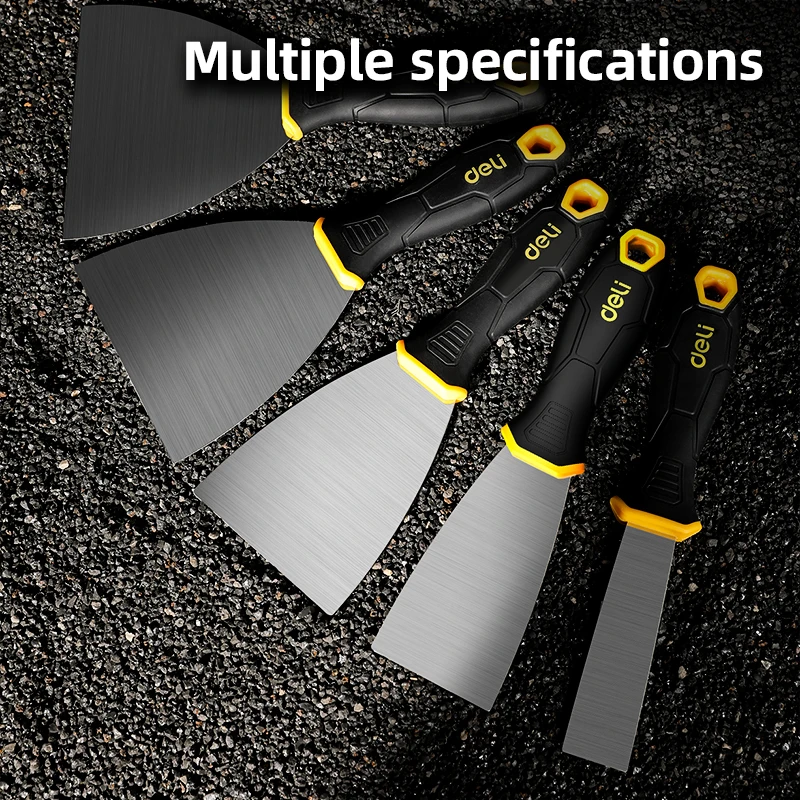 DELI-Putty Trowel Knife, Professional Grease Knife, Scrapers, Dry Wall Scraper, Decorative Paint Tools, Hand Tool, 2 ", 3", 4"