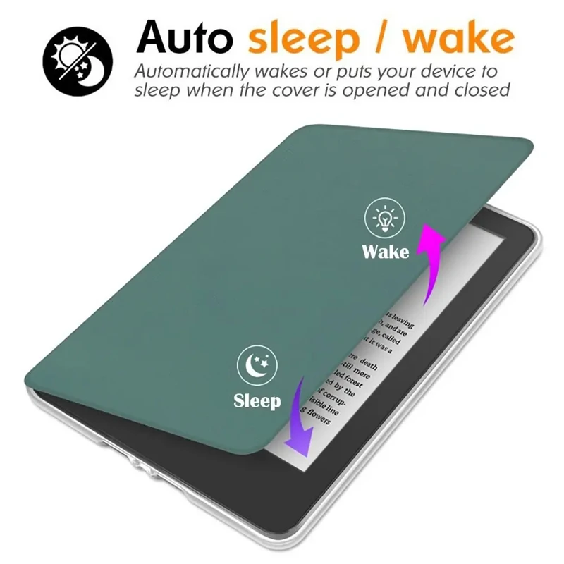 Smart Case voor Kindle Paperwhite 1 2 3 4 5 6 7 8 9 10e 11e 12e generatie 2024 7 "6'' 6.8 Inch 2022 2021 Acryl Achterkant