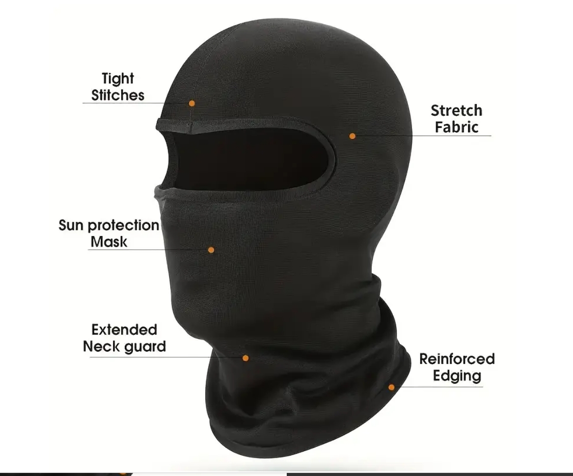 Tactische Bivakmuts Gezichtsmasker Zomer Koeling Halsbeenkap Wandelen Sjaals Heren Motor Fietshelm Kap Zonwering