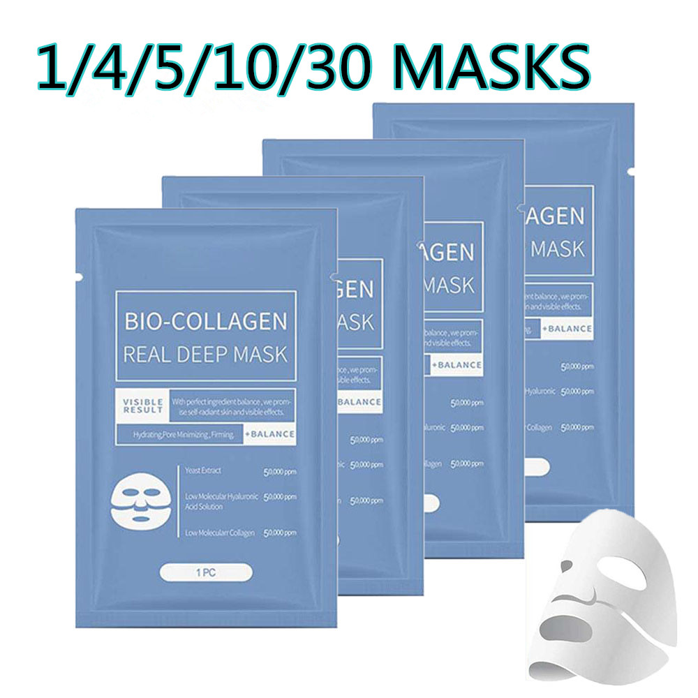 Maschera per il viso al collagene Maschera all'acido ialuronico Si sente leggera Cura della pelle Maschera idratante per il viso Idratazione del viso Cura della pelle