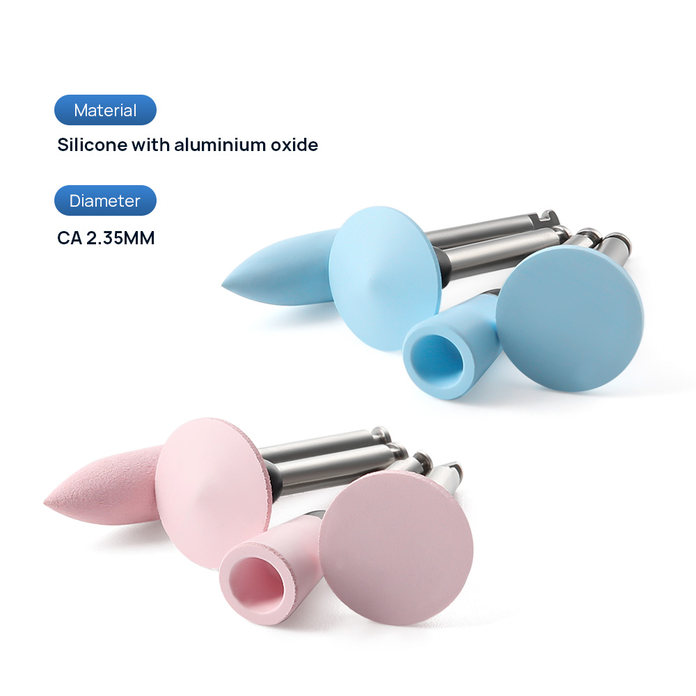 AZDENT 12 шт./компл. стоматологические силиконовые полировальные резиновые шлифовальные головки для полировки зубов 2,35 мм RA финишер для низкоскоростного наконечника