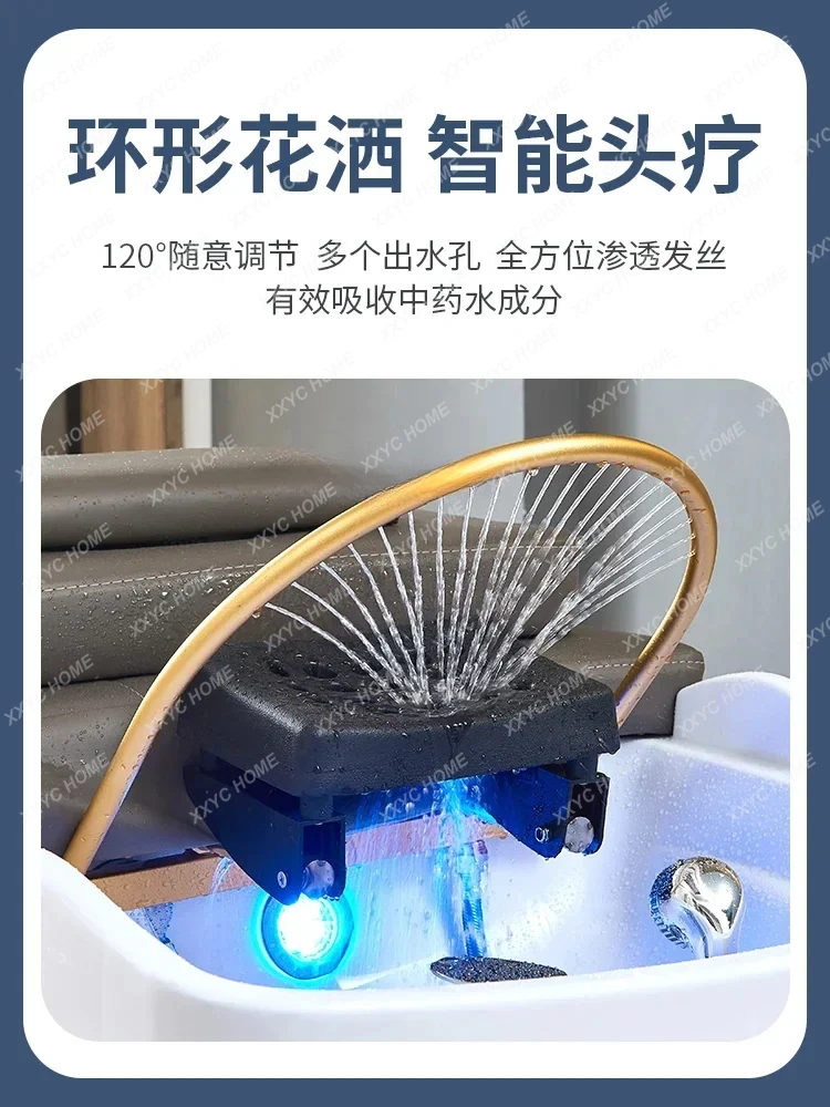 Intelligent Constant Temperature Water Circulation Head Therapy Bed Medicated Bath Spa Shampoo Chair  Modification Accessories