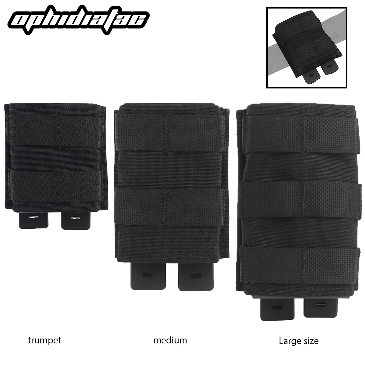 OPHIDIAN-Chaleco de caza Molle, funda para bolsa Quick 5.56AK, revista individual con clip, nuevo equipo de caza, accesorios para sistema Air soft