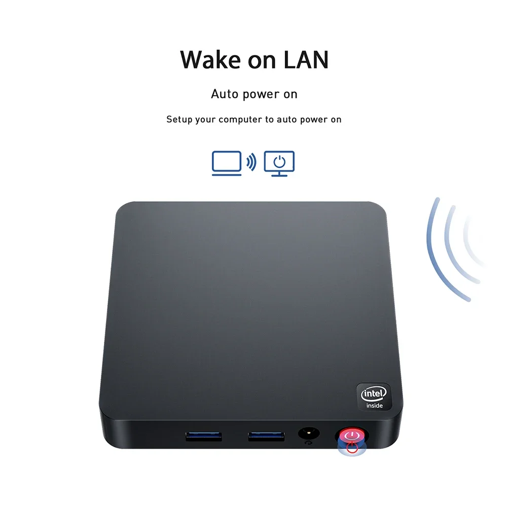 Beelink T5 MINI PC CPU Intel N4020 4GB DDR4 64GB EMMC WIFI 5 BT5.0 4K HD Dual Screen 1000M Lan Office Desktop Gamer Computer