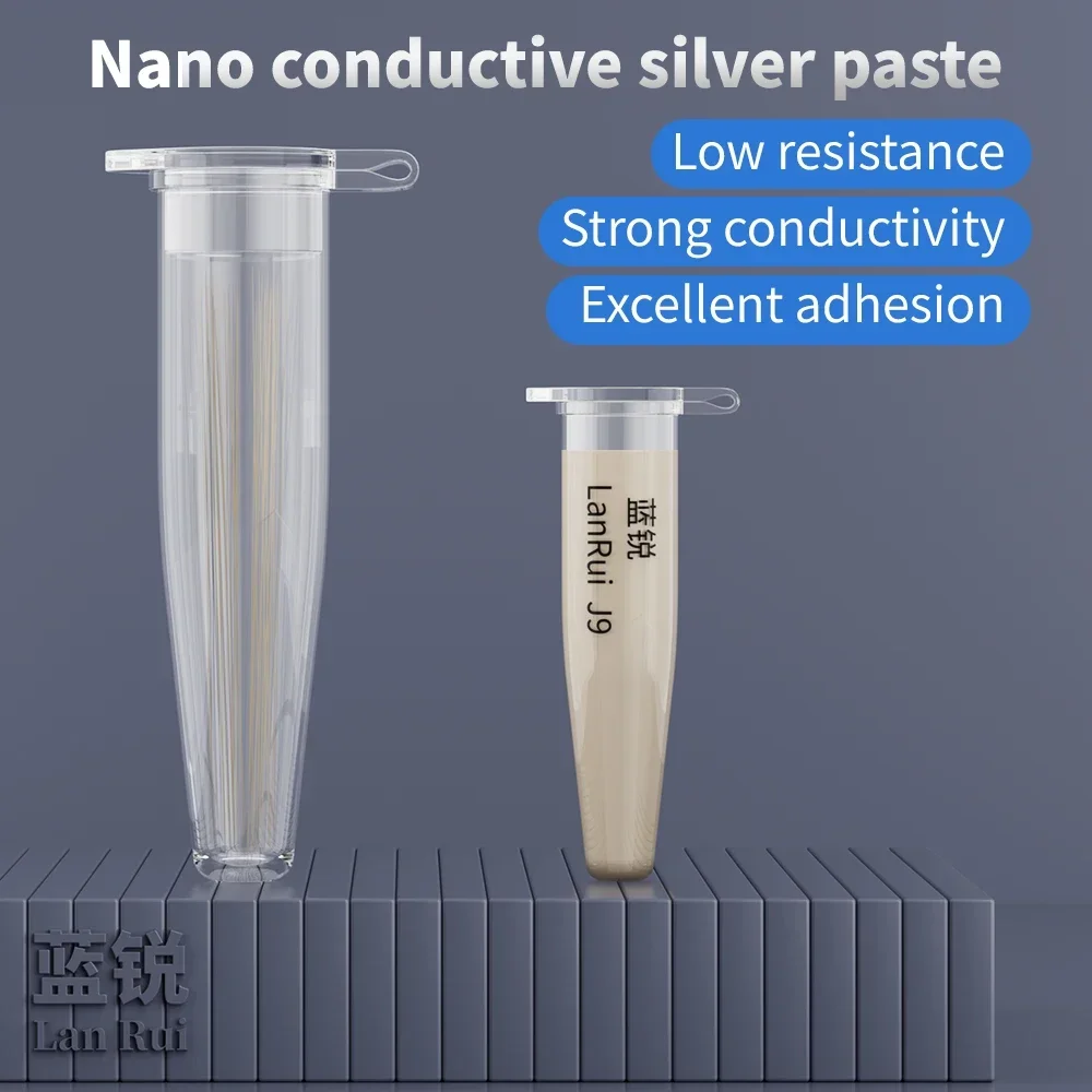 LANRUI J9 Nano-przewodząca srebrna pasta o niskiej rezystancji dla iPhone'a Android Line Cable Narzędzie do naprawy zielonego ekranu / żółtego ekranu