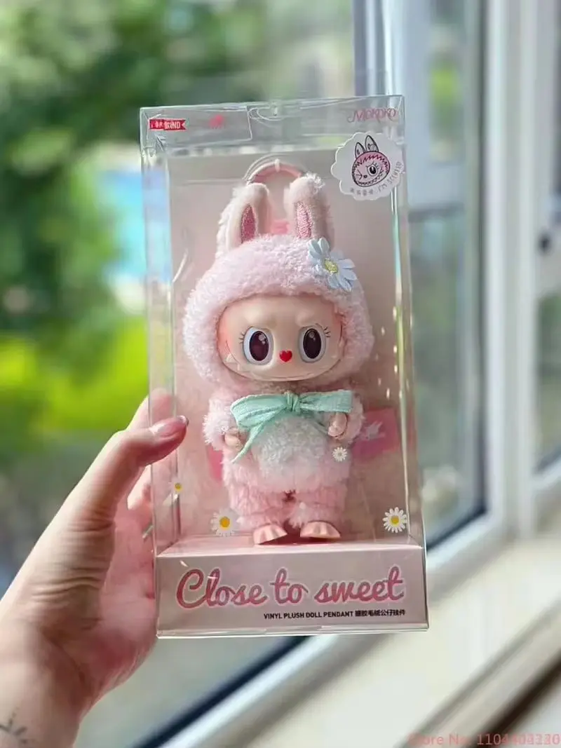 人形の装飾品,限定版,ブラインドボックス,レプリカ,ピンクのラブブラ,モンスター,モココシリーズ,春の花,ハート,限定版,特別オファー,2025