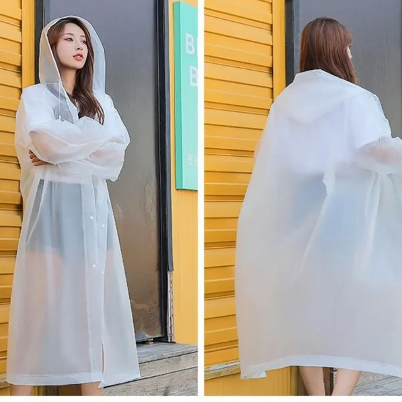 Nouveau 1Pc imperméable à capuche manteau de pluie pour hommes et femmes, imperméable imperméable, Poncho épais, tourisme de plein air, randonnée