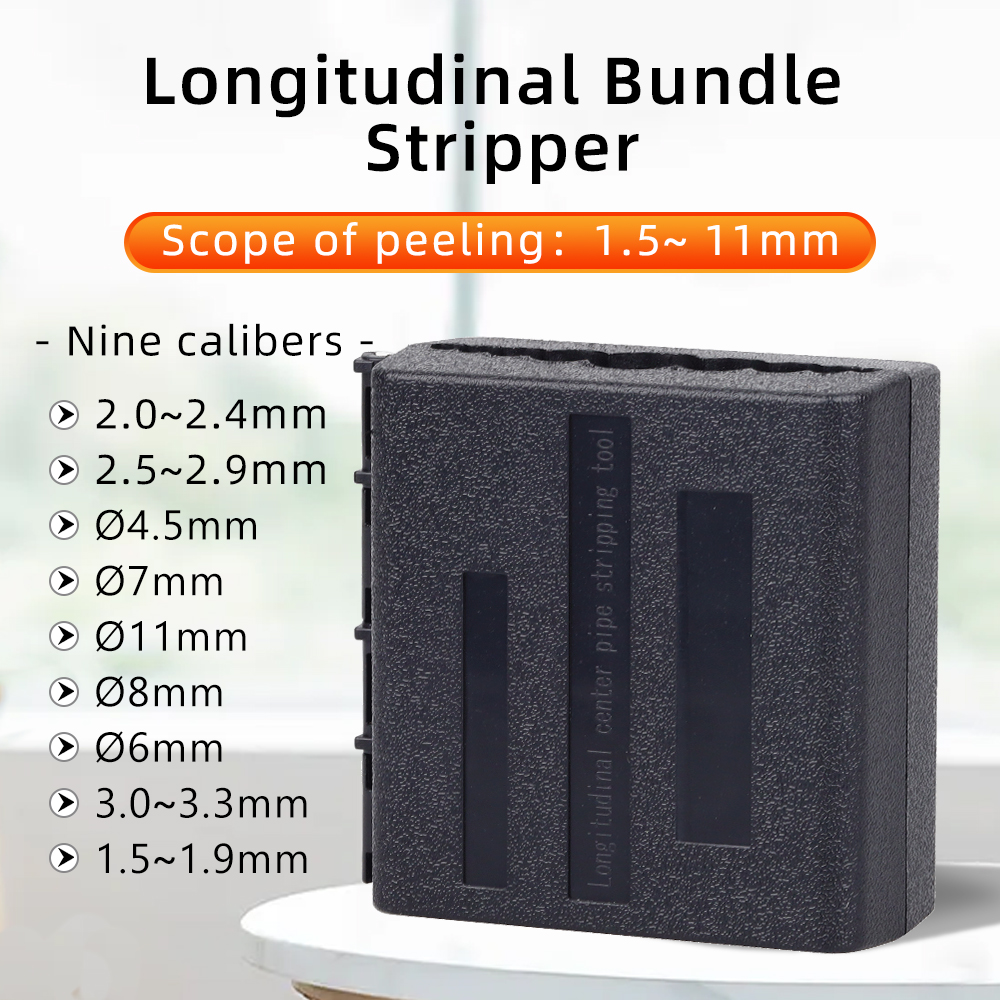 ファイバークラスタールースチューブケーブルジャケットシーススリッター光ファイバーツール縦ビームチューブストリッパー1.5-11ミリメートル