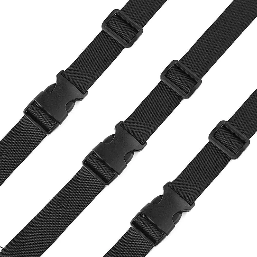 Cinturino in nylon da 4 M con 10 set di fibbie a sgancio laterale piatte e diapositive Tri-Glide per tracolla e zaino da viaggio fai-da-te