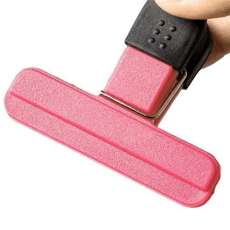 Clipe de vedação de alimentos tipo t, 3 peças, pacote de lanche, clipe de vedação forte, à prova de vazamento, umidade, saco plástico, clipe de vedação