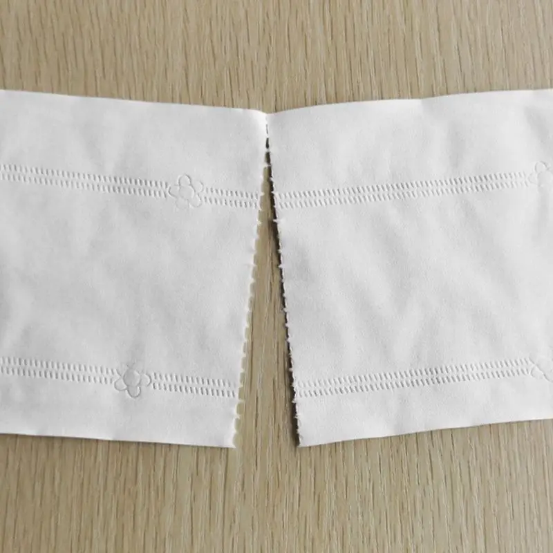 40JD engrosar 4 capas rollo inodoro en relieve sin tejido baño fluorescente