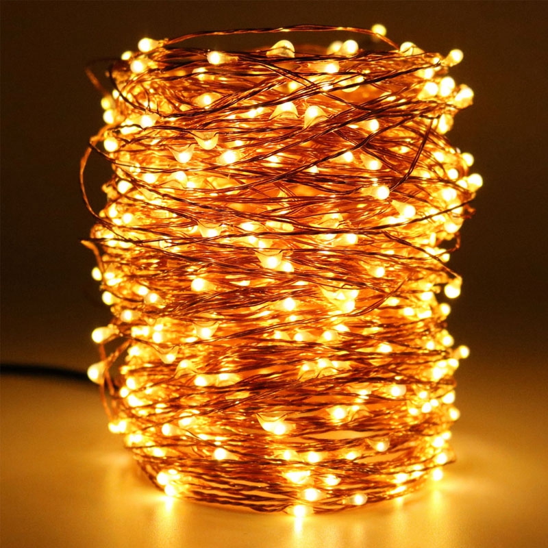 30M Copper Wire LED Lights String USB Battery Waterproof Garland Fairy Light Christmas Wedding Party Decor Holiday Light Navidad