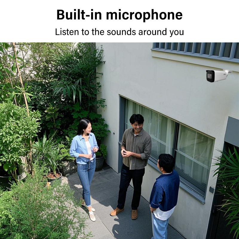 Dahua 4MP 8MP Full Color Camera Outdoor 4K Human Detection Security Cam With Mic Smart IR Warm Light HFW2849S-S-IL HFW2449S-S-IL