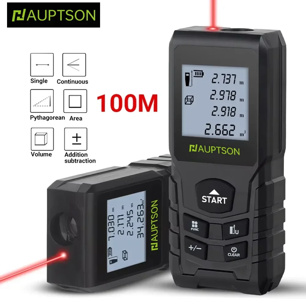 HAUPTSON 70/100M เครื่องวัดระยะเลเซอร์ เครื่องวัดระยะเรนจ์ไฟเลเซอร์ เครื่องวัดระยะเทปอาคาร