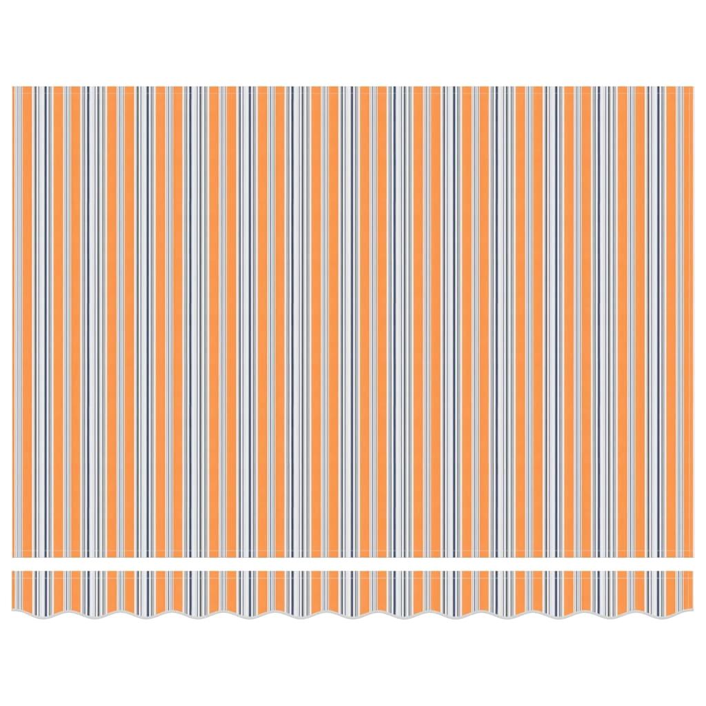 Toldo retráctil Naranja Gris Azul Blanco 350x250cm Tela Toldo de sombra para exteriores