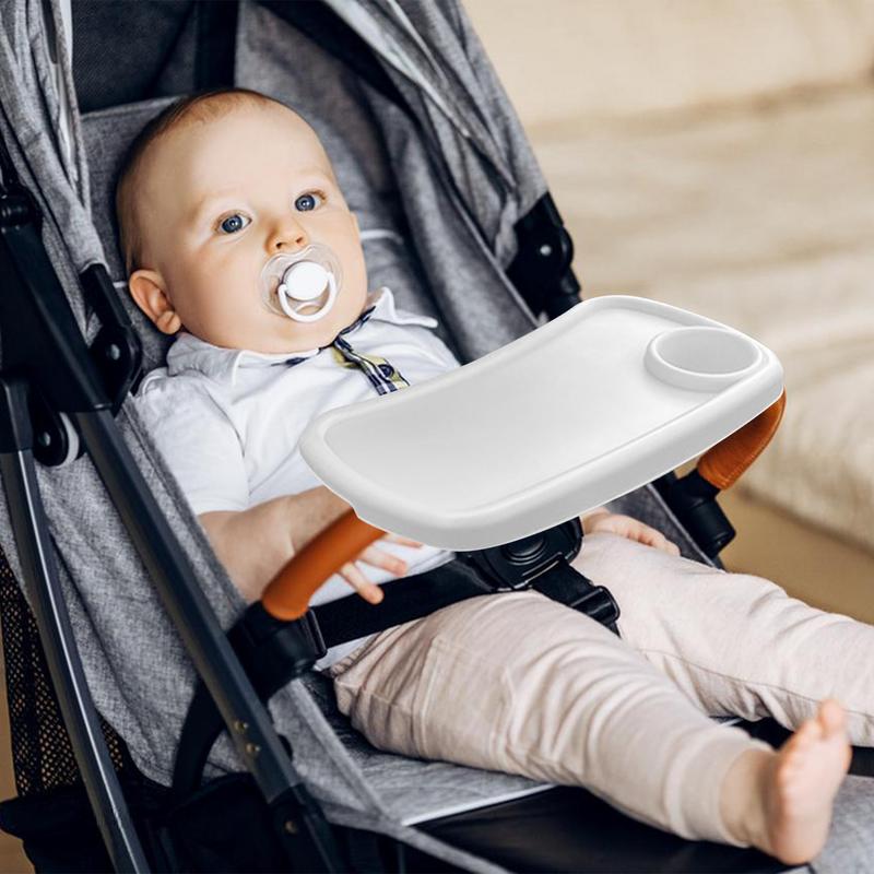 Snack Tray For Pushchair Reusable Stroller Snack Tray Multi-Functional Safe Pram Tray Pushchairs Prams & Accessories Easy-Clean