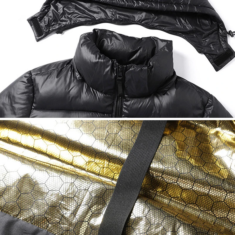 Parka de invierno para hombre, abrigos de lujo a la moda, nueva sección, Parka de algodón gruesa informal, prendas de vestir con capucha, chaquetas cálidas a prueba de viento, sudaderas con capucha, 2024