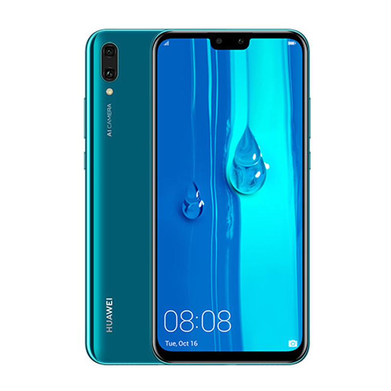 HONOR Y9-2019 Smartphone Firmware Global Câmera Frontal de 6,5 polegadas Bateria de 16M 4000 mAh CPU Haisi Qilin 710 telefone usado