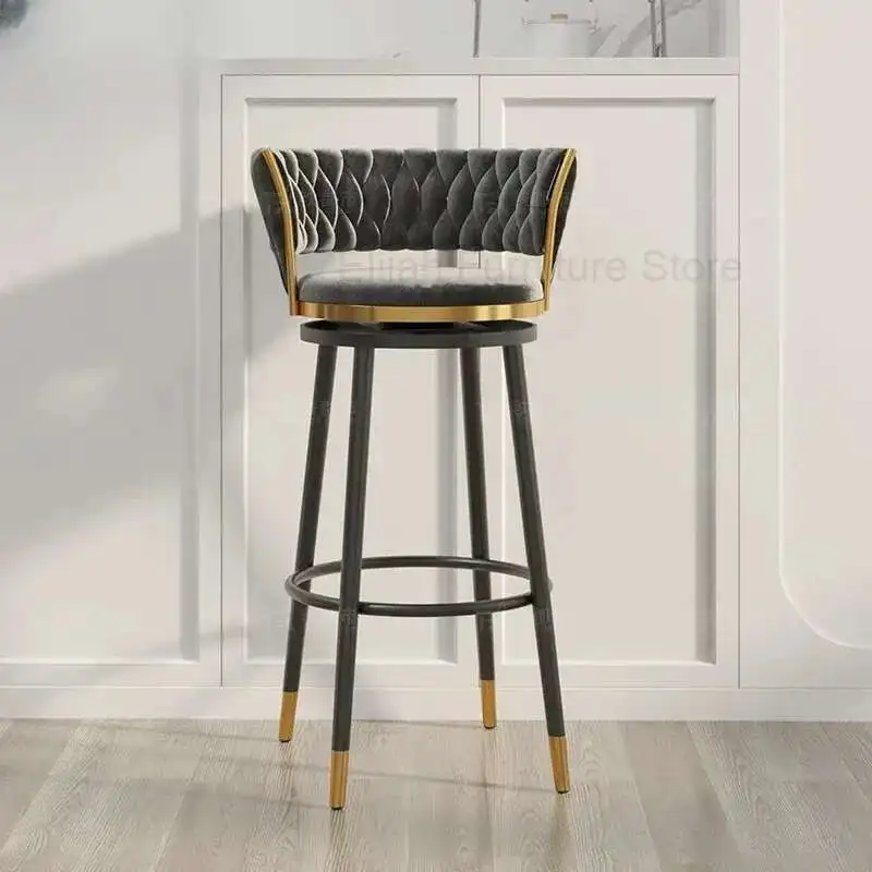 Característica moderna cadeiras de bar nordic sala estar fezes ao ar livre cadeiras de barra luxo design cozinha alta barkrukken móveis sr50bc