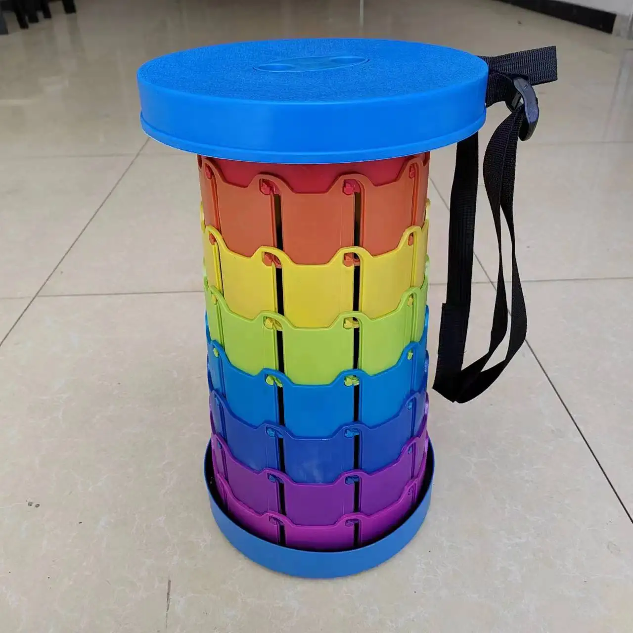 2025NEWOutdoor Portable Plastic Folding Retractable Beach for Camping Travel Fishing Hiking Chair Lightweight Extendable