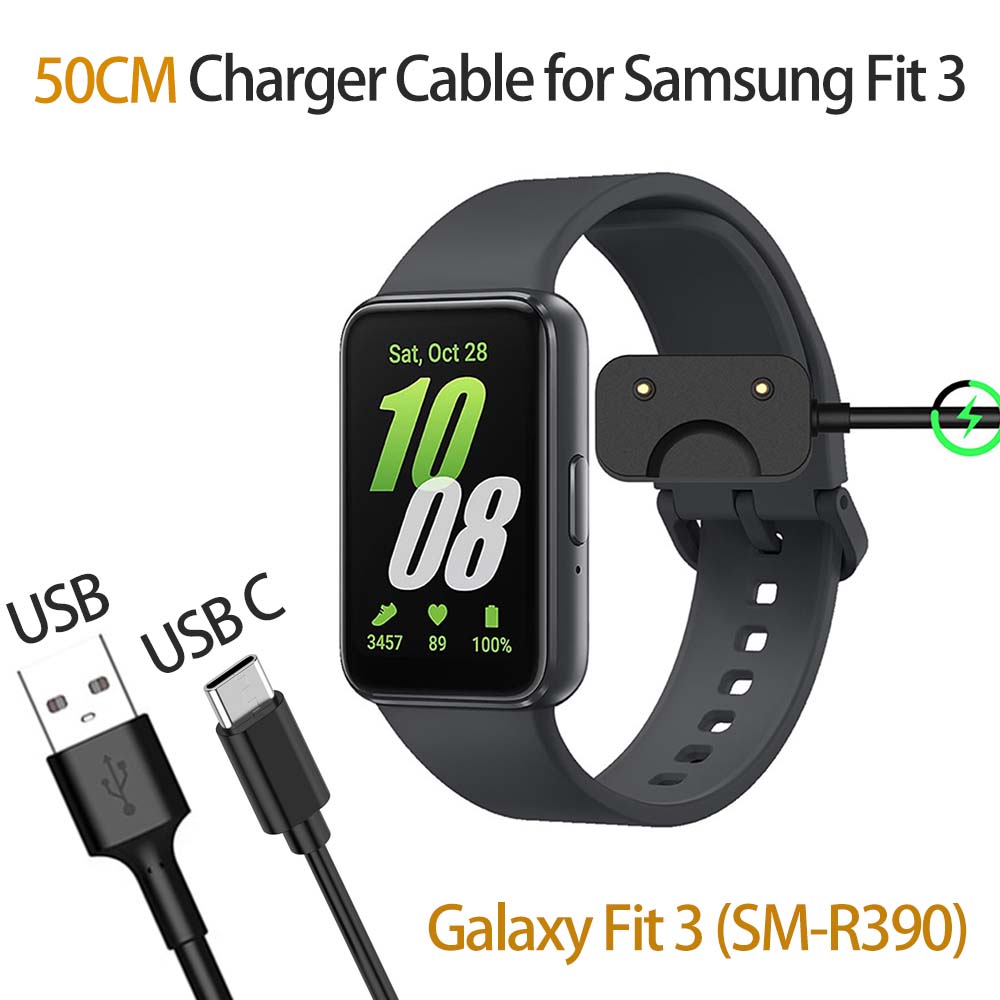 Magnetyczny kabel ładujący 50 cm Adapter do zegarka USB / USB C do smartbandu Samsung Galaxy Fit3 R390