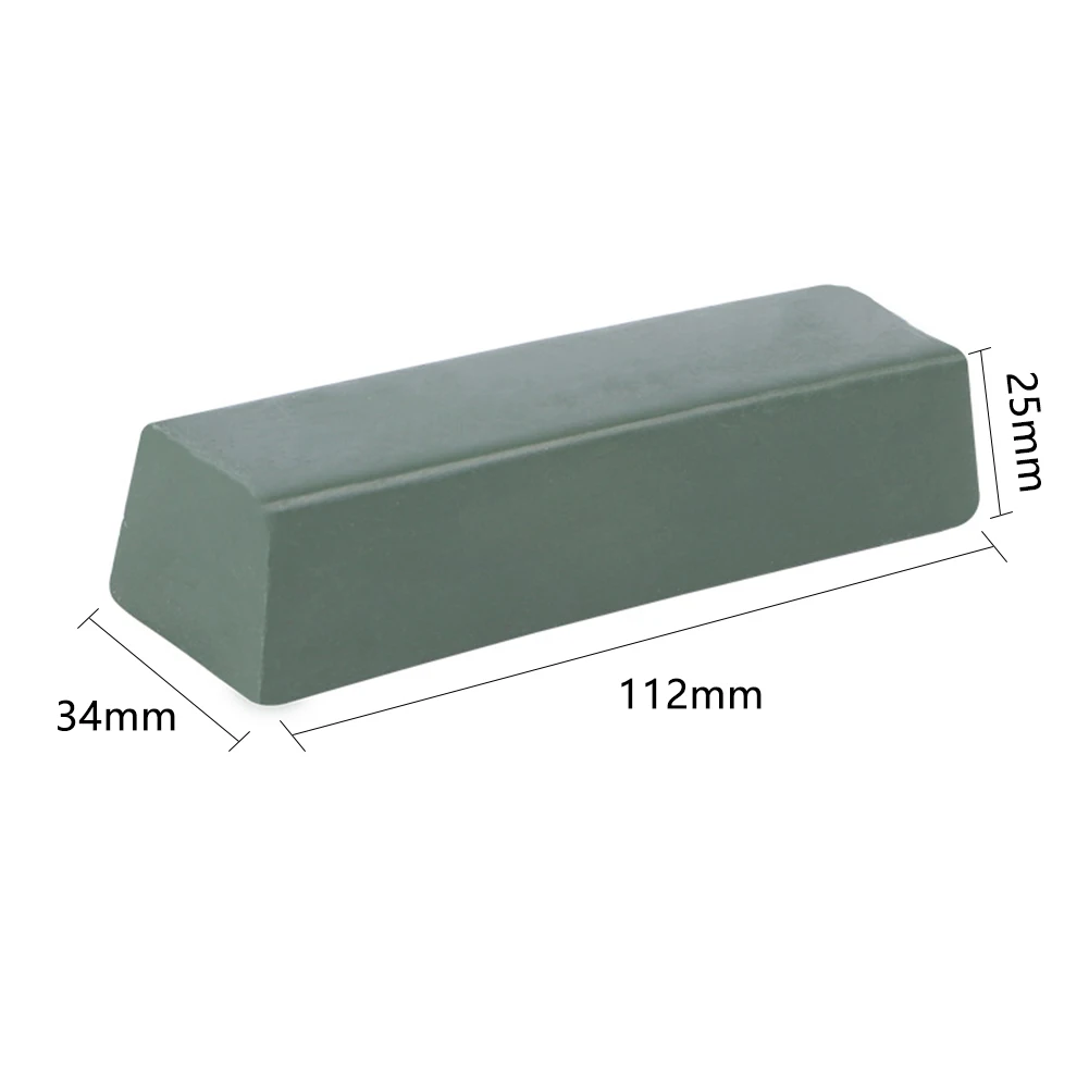 Cera de pulido 112x34x25mm pasta de pulido verde abrasiva para instrumentos de precisión de metales de aluminio y cobre de acero inoxidable