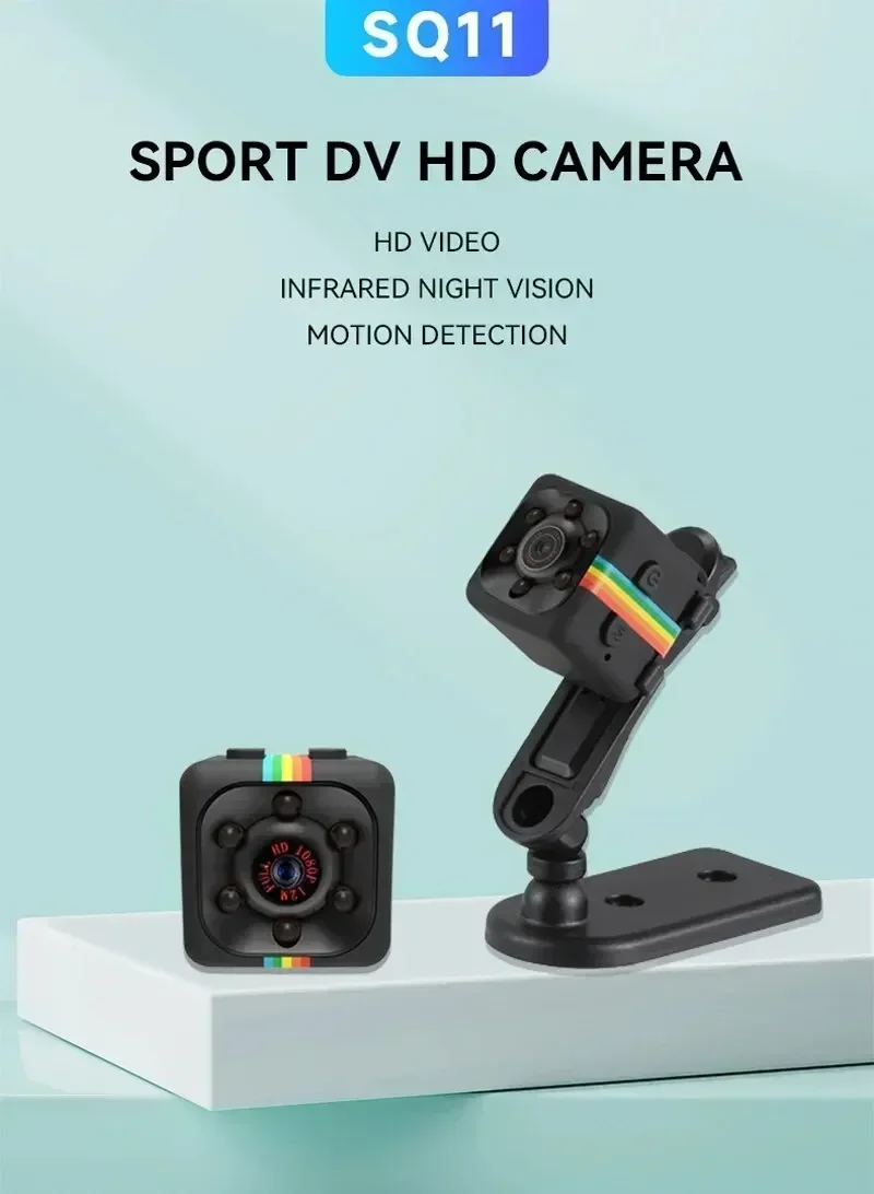 SQ11 Mini-Kamera: 1080P HD, IR-Nachtsicht, direkte Aufnahme, kompakte Überwachungs-Webcam