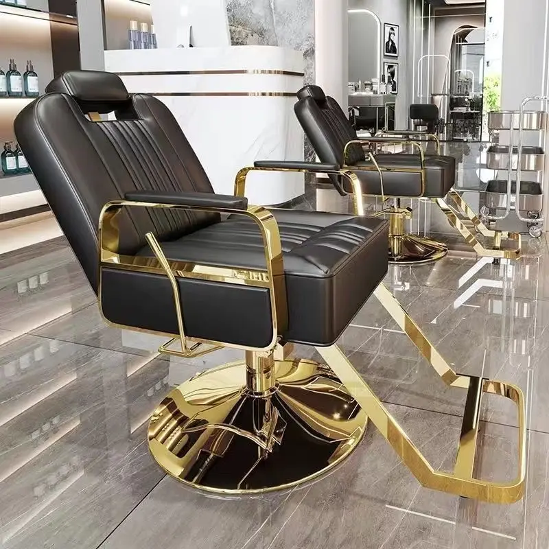Peluquería salón De belleza sillas De peluquero sillas De peluquería giratorias taburetes altura ajustable Silla De Barbero peinado cabello