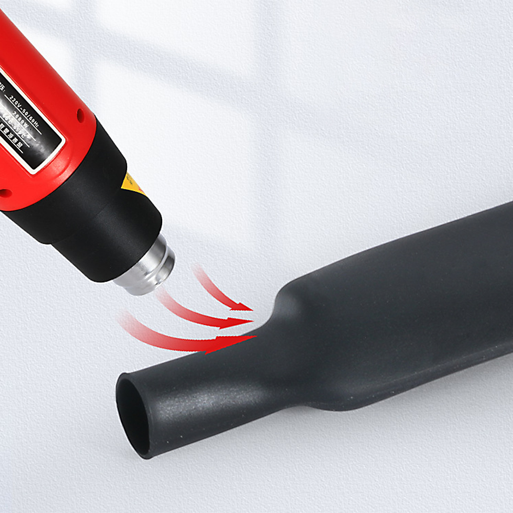 Kit surtido de manguitos de Tubo termorretráctil, conexión eléctrica, envoltura de Cable eléctrico, contracción impermeable 2:1, 127 Uds.