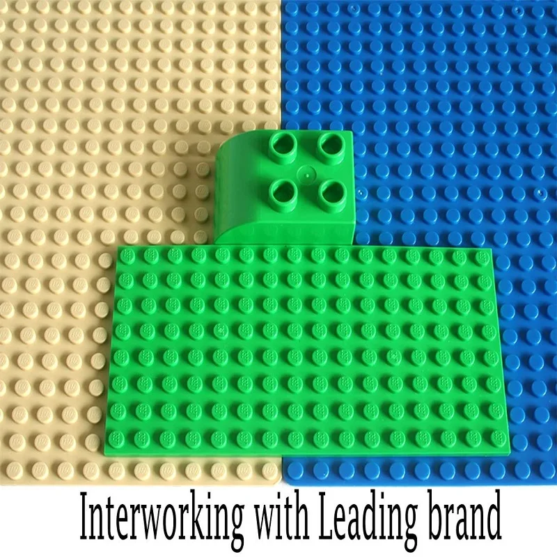 Plaques de Base classiques 16x32 points, blocs de bricolage, briques de route de ville de petite taille, jouets de Construction pour enfants, cadeaux