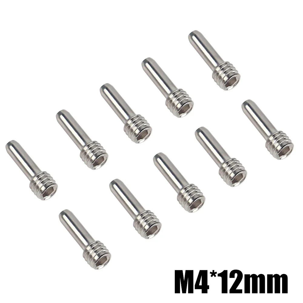 INJORA 10 Chiếc Đồng Hồ Thép Không Gỉ M3 M4 Không Đầu Lục Giác Driveshaft Vít Chân Cho 1/10 RC Xe Bánh Xích