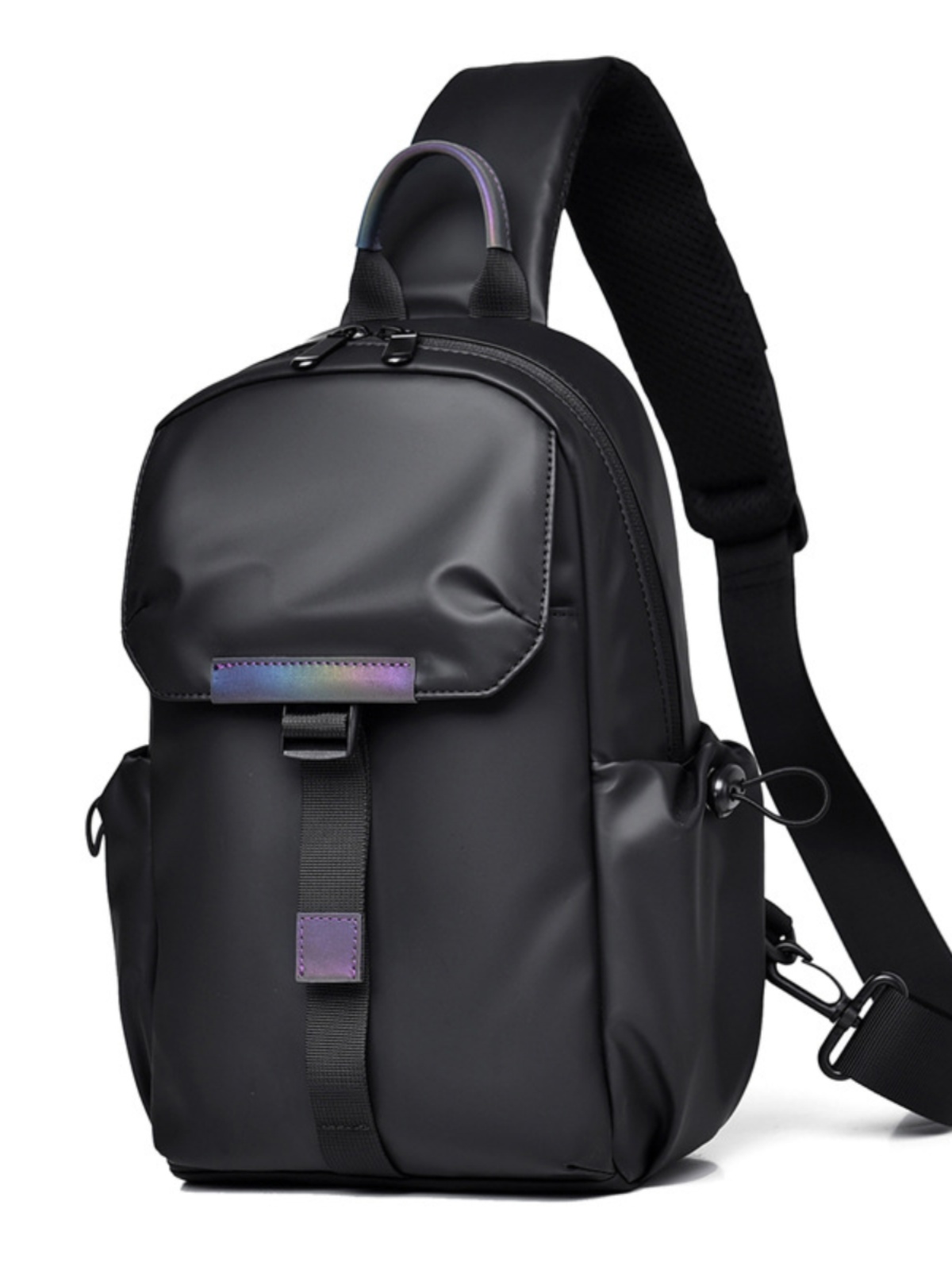 MTFSKAER トレンディなアウトドアスポーツメンズクロスボディバッグ軽量シングルショルダーバックパック多機能チェストバッグ