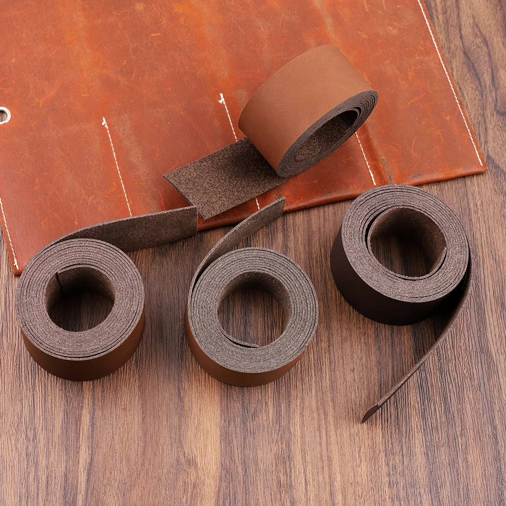 2 メートルの長さの DIY 工芸品レザーストラップワイドレザークラフトストリップ DIY ペットの首輪牽引ロープベルトキーホルダー時計ストラップ